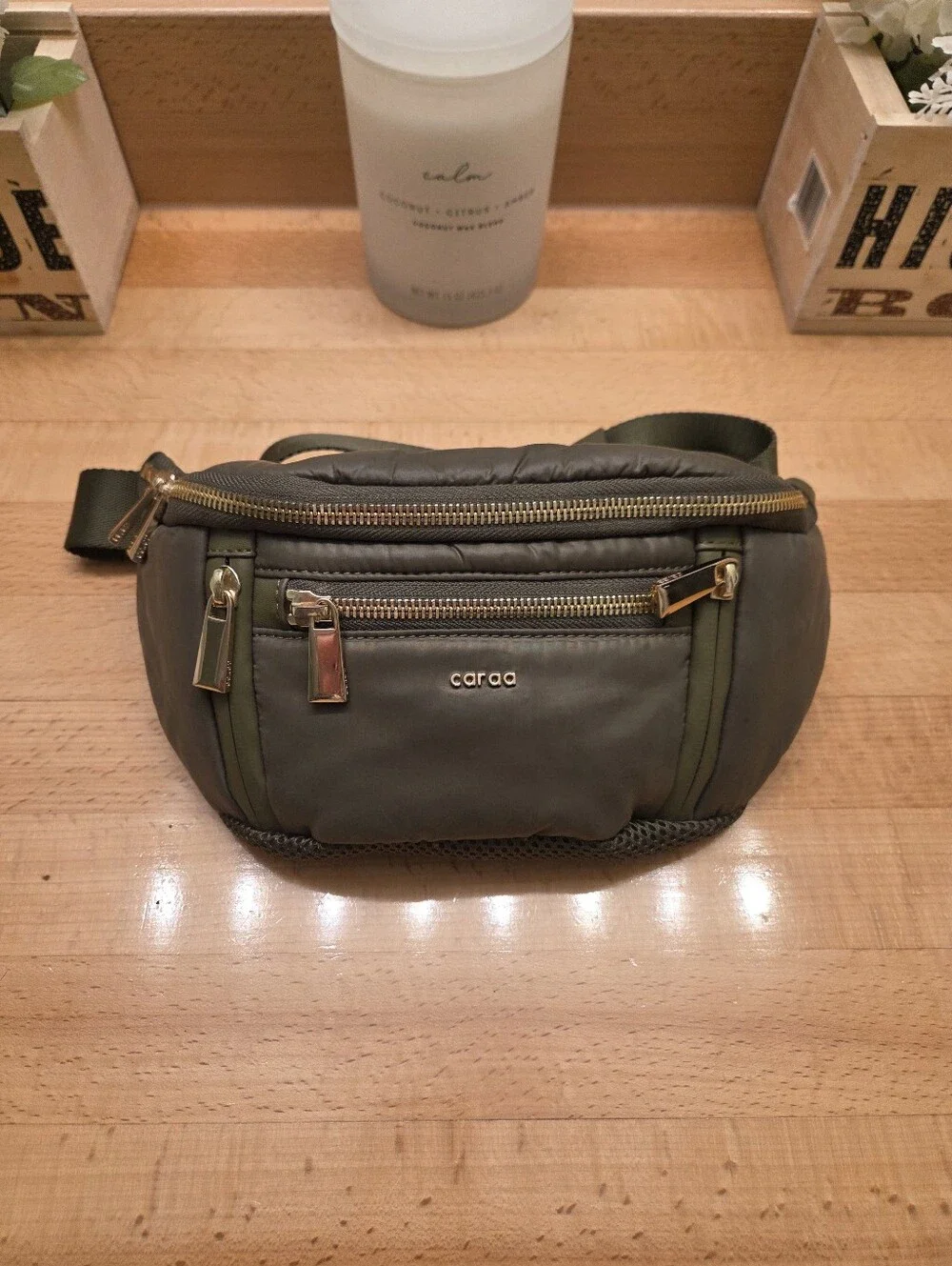 Caraa Small Sling Bag Olive Green Crossbody Purse